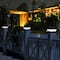 Glitzhome® 7" Black Solar Powered LED Fence Post Cap Lights, 4ct.